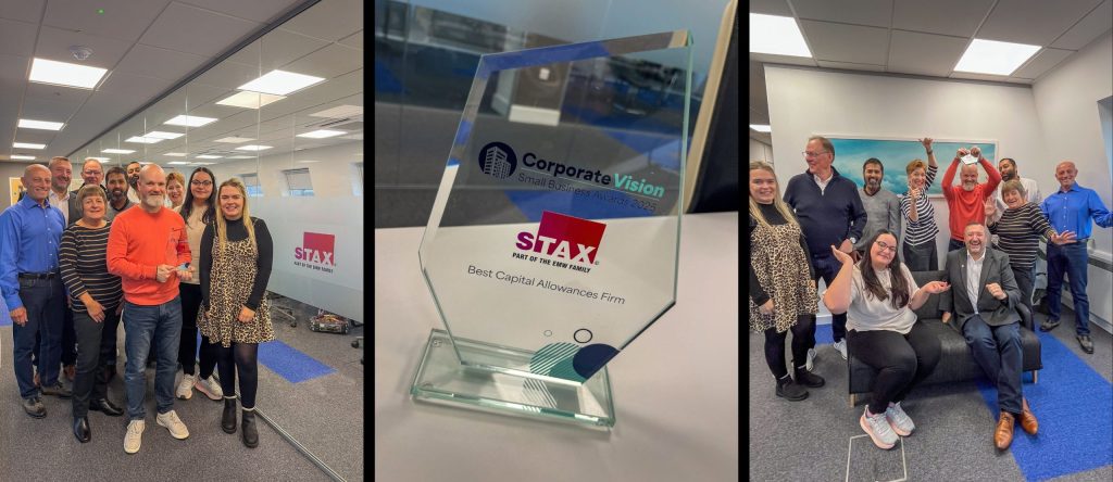STax wining an award for Capital Allowances Firm of the Year 2025
